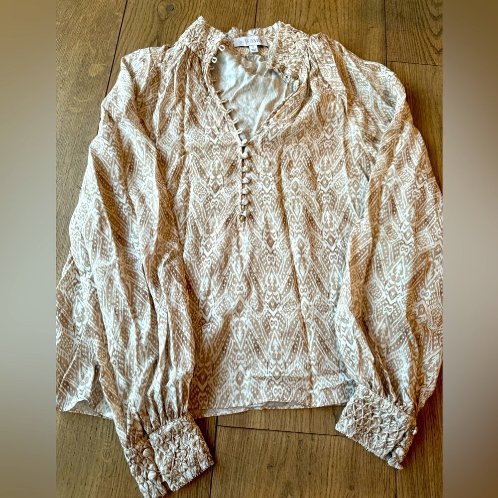 Intermix Silk top. Size 2